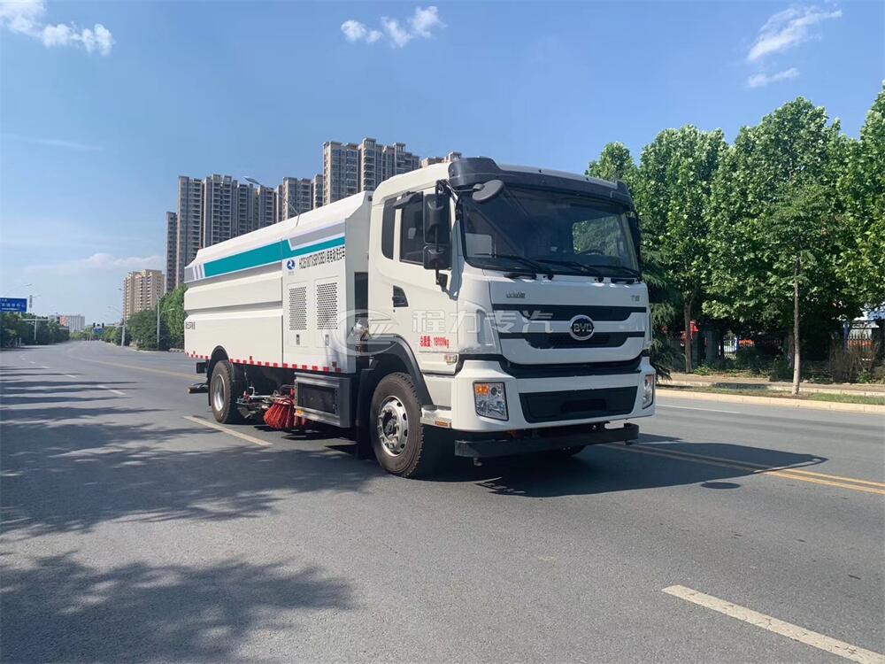  16方洗掃車(chē)-比亞迪T8純電動(dòng)16噸洗掃車(chē)