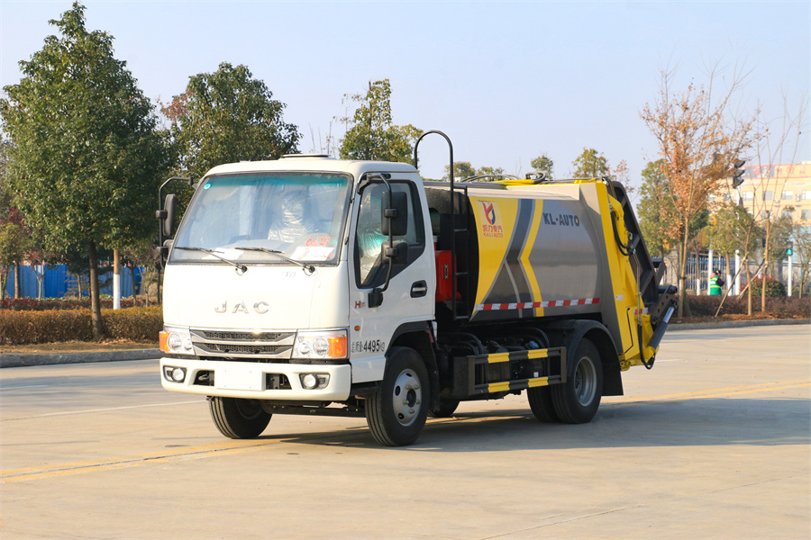 4方壓縮垃圾車-江淮藍(lán)牌4方壓縮式垃圾車廠家價(jià)格